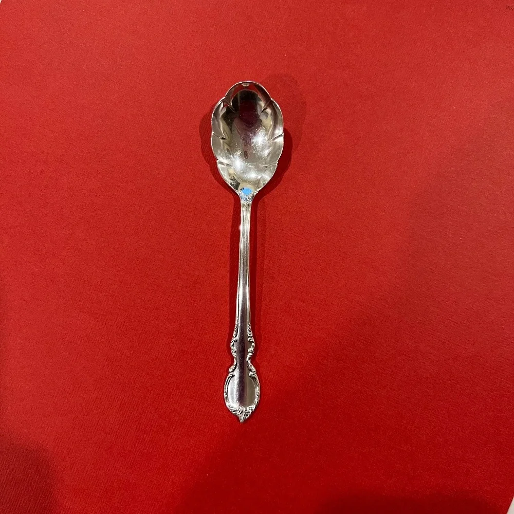 Rogers Bros. Silverplate Sugar/Jelly Scalloped Spoon